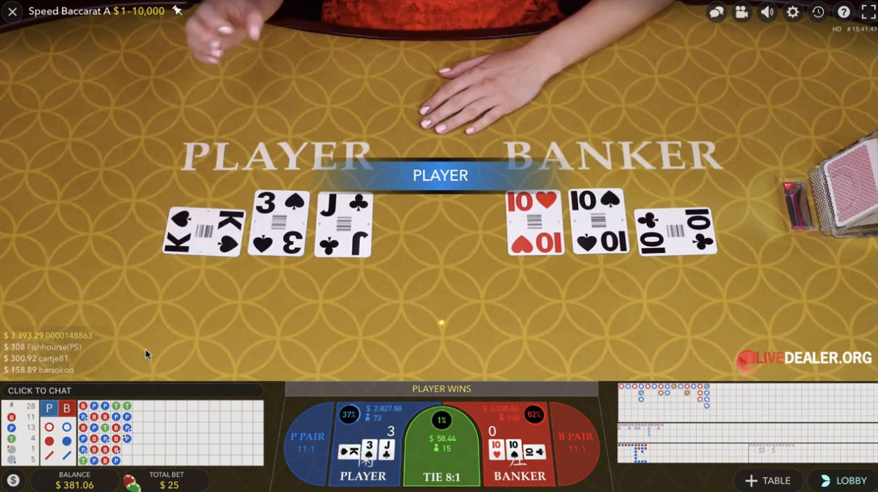 Baccarat - Gameplay - 96M