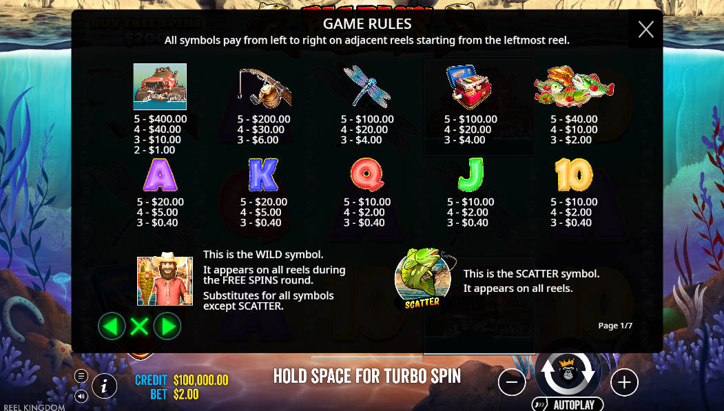 Big Bass Splash Slot - Game Rules - 96M