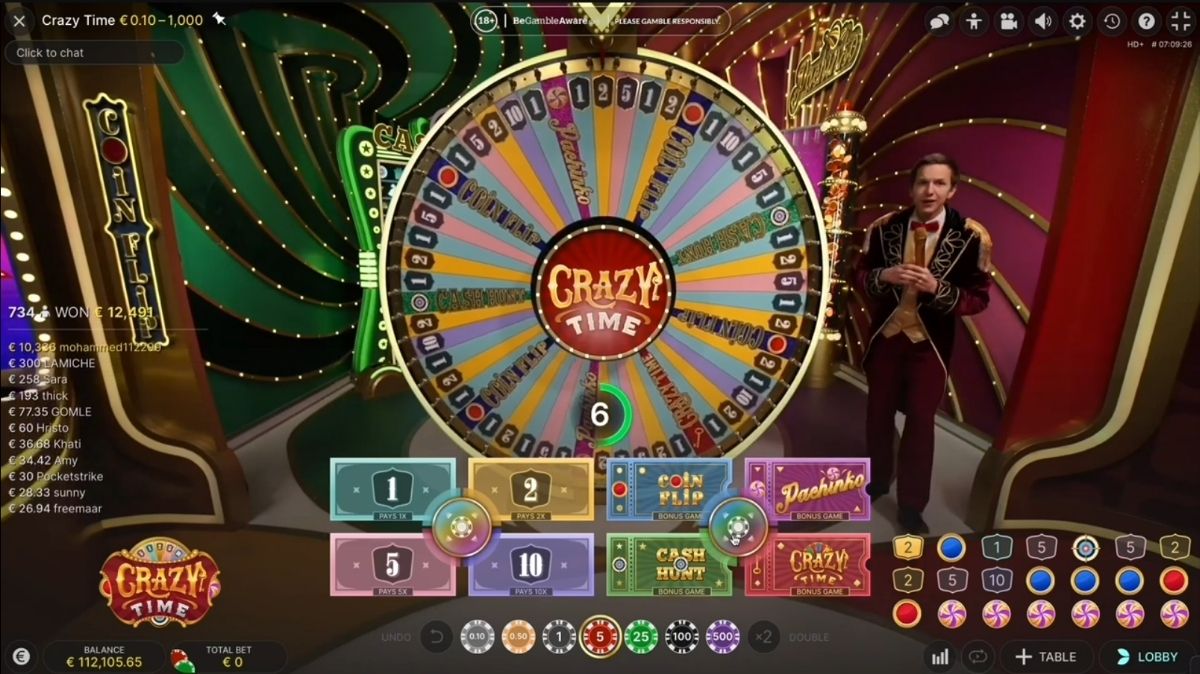 Crazy Time - Interface - 96m1