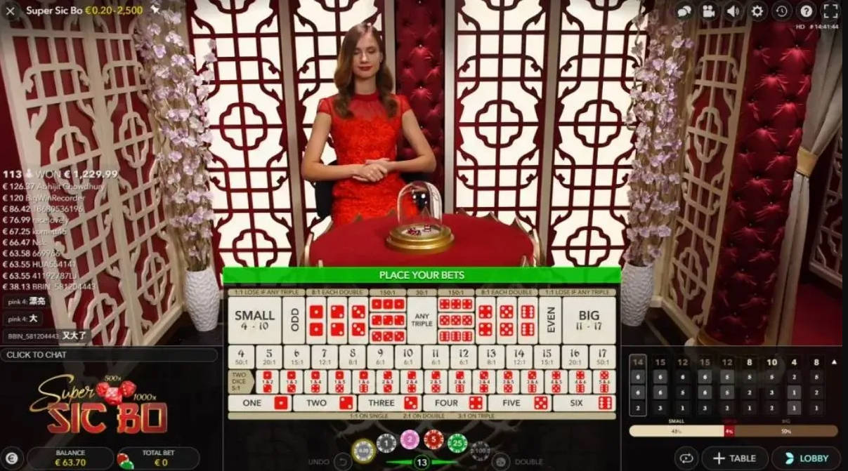 Sic Bo - Interface - 96m1