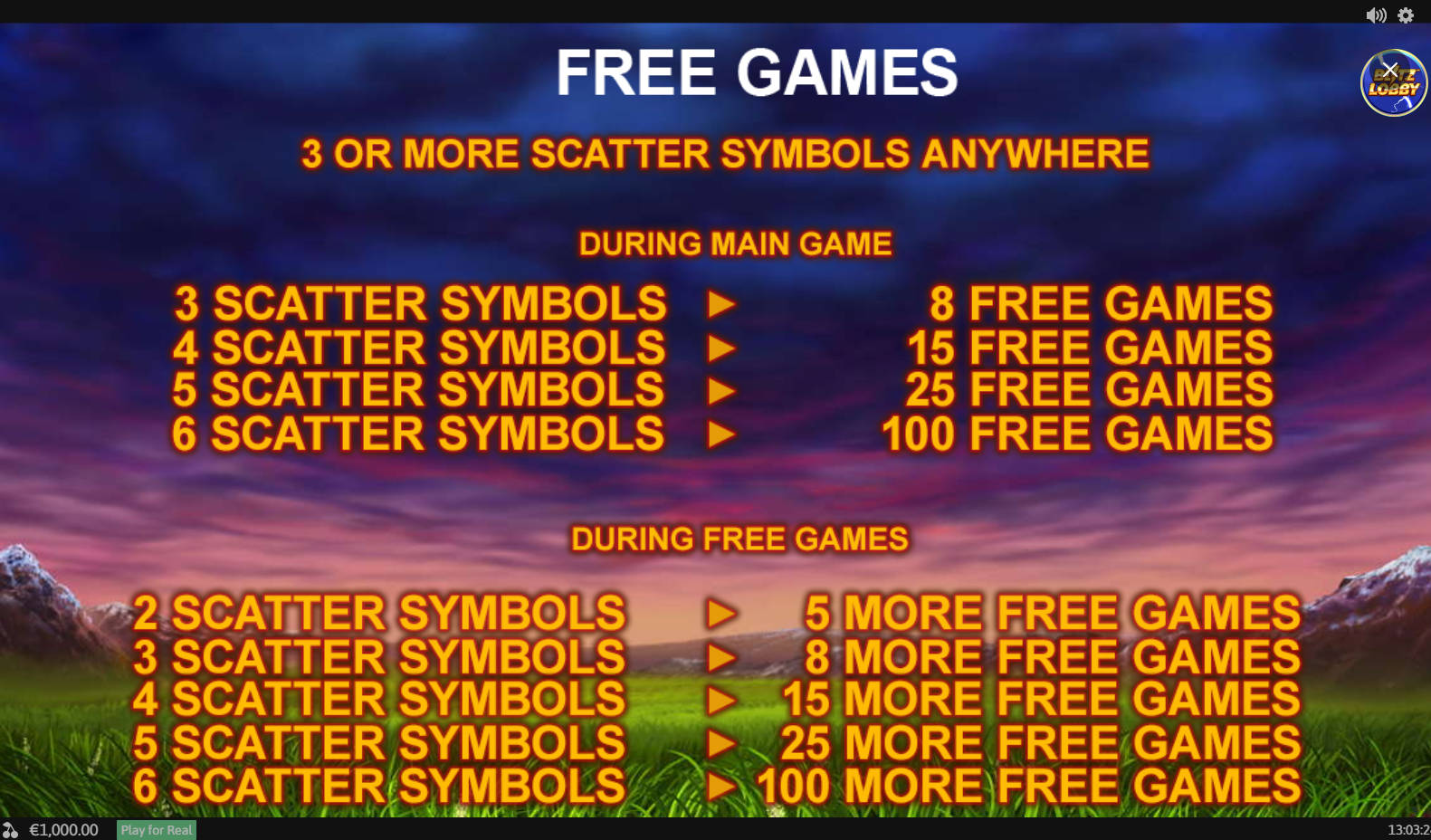 Buffalo Blitz Slot - Free games- 96m1