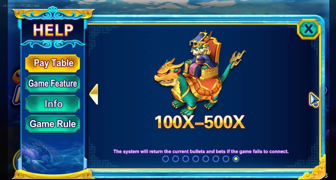 Dragon Fishing II - Paytable - 96m1