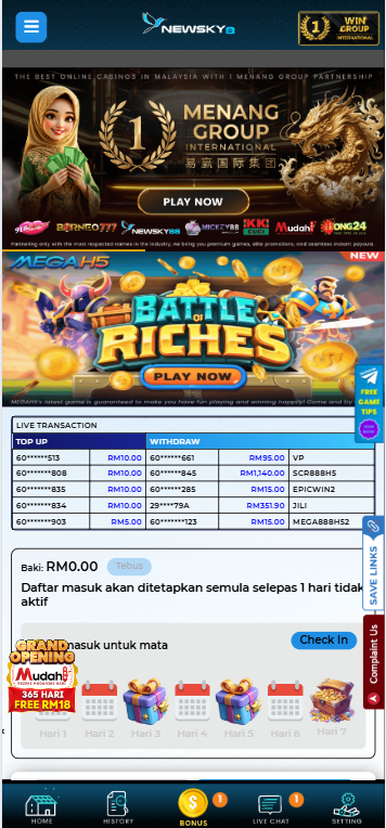 Newsky88 - Homepage - 96m1